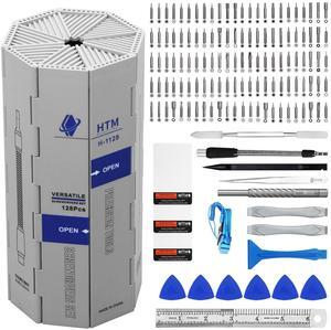 HengTianMei 142 in 1 Precision Screwdriver Set Professional Magnetic Repair Tool Kit for Computer, Laptop, Xbox, Macbook, Game Console (H1128)