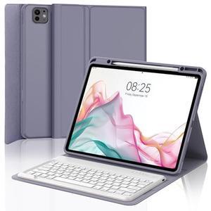 iPad Pro 13 inch Case with Keyboard (M4), iPad Pro 13 inch Case 2024 with Magnetic Detachable Bluetooth Keyboard, Smart Protection Case & Apple Pencil Holder, Auto Sleep/Wake Up, Long Battery Life PUR