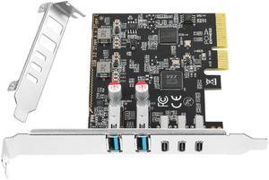 Jorkar PCIe to USB 3.2/3.1 Gen 2 Expansion Card, 5 Ports (3X Type C - 2X Type A) 10+10Gbps, USB C PCIe Card PC Internal Hub PCI-E Add-On Adapter Host Controller