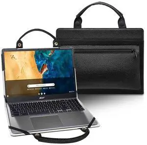 Laptop Case Cover Sleeve for Acer TravelMate P2 14 TMP214-55 TMP214-55-53ZF TMP214-55-7601 with Portable Bag with Bag Handle,Black