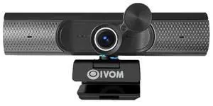 Webcam with Microphone and Speaker, 3 in 1 USB Camera with Privacy Cover, Plug and Play, Conference Streaming Webcam, Wide Angle Camera (1080P Mic Speaker)
