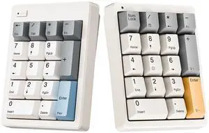 Kisnt 17 Keys Number Pad Red Switch&17 Keys Wireless Number Pad