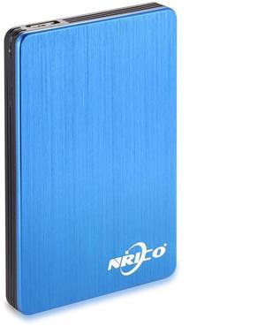 NRICO 500GB Portable External Hard Drive USB 3.0 HDD 2.5inch Storage Compatible for PC, Mac, Desktop,PS4 (500GB, Blue)