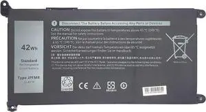 FLIWER JPFMR Laptop Battery Compatible with Dell Chromebook 3400 3100 2-in-1 5488 5493 5593 P90F Series Notebook 0JPFMR 7MT0R 7MTOR 16DPH 7T0D3 07T0D3 DN33X RDNP5 [11.4V 42Wh]