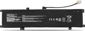 HBFVG BTY-M55 925QA055H 4ICP5/63/133 Laptop Battery Replacement for MSI Alpha 15 A3DDK A4DEK B5EEK B5EX Alpha 17 B5EEK Pulse GL66 12UGK Sword 15 A11UG Series (15.4V 90Wh)