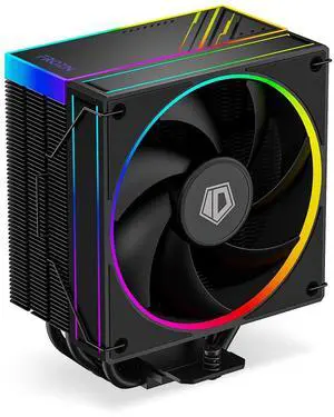 ID-COOLING FROZN A410 ARGB - 6" Height Black Air CPU Cooler with ARGB Lighting, 4×6mm Heatpipes, 120x120x25mm FDB Fan, TDP 220W, Intel LGA1700/1851/1200/115X; AMD AM4/AM5 (152mm in Height)