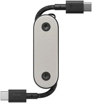 Native Union Pocket Cable 60W  Reinforced Braided USB-C to USB-C Portable Charging Cable  Compatible with iPhone 16, 16 Pro, 16 Pro Max, iPad Pro, iPad Air, Galaxy S24, Flip 6, Fold 6 (Sand Stone)