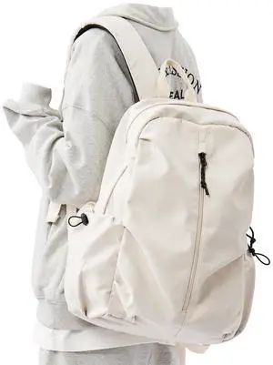 weradar Aesthetic College Backpack For Women Men,Fashion Student Bookbag,Classic High School Backpack For Teens Girls Boys,Waterproof Travel Laptop Backpacks(Beige)