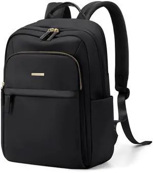 GOLF QUALITY Hiking Travel Backpack for Women Casual Business Weekender Multilayer Laptop Bag,16 Inch,Black