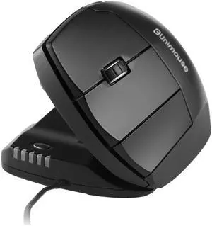 Contour Unimouse Ergonomic Vertical Mouse for Left Hand  Adjustable 35°-70° Angle, Customizable Thumb Rest, Wired, 6 Programmable Buttons, All Day Comfort and Pain Relief