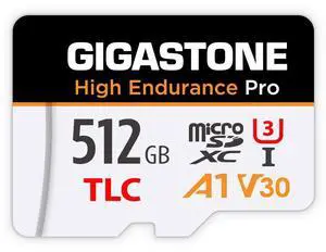 [5-Yrs Free Data Recovery] GIGASTONE 512GB Micro SD Card, High Endurance Pro Series Speed Up to 100MB/s, Compatible with REDTIGER ROVE VIOFO VANTRUE PRUVEEO ARIFAYZ Dash Cam, MicroSDXC UHS-I A1 V30 U3