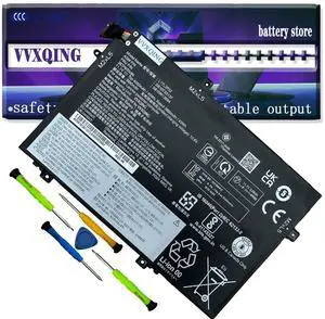 VVXQING L17L3P52 01AV463 Battery Compatible with Lenovo ThinkPad L480 L490 L580 L590 L14 L15 Series L17M3P53 SB10K97610 45Wh/4050mAh 01AV465 01AV466
