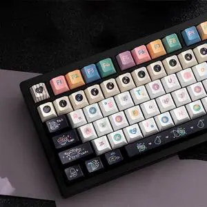 152 Keys PBT Dye Sub Custom Keycaps Set Cherry Profile Cute Keycaps Set Fit for 61/64/84/104/108 Mechanical Keyboard Cherry Mx Switches