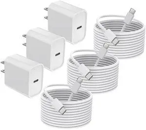 iPhone 16/15 Charger Fast Charging 20W USB Type C Charger Block 3Pack C Chargers Fast Charging Cord 10FT Long Charger Cable for iPhone16/16 Plus/16 Pro/16 Pro Max,iPhone 15,iPad Pro 12.9"/11",iPad Air