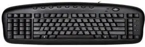 Ergonomic Left Handed Keyboard for Business / Accounting - 8 Multimedia Hotkeys - Eliminates RSI and Carpal Tunnel - Patented Natural_A Keycaps to Reduce Back and Shoulder Strain to Improve Posture