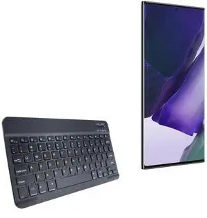 BoxWave Keyboard Compatible with Samsung Galaxy Note 20 Ultra - SlimKeys Bluetooth Keyboard, Portable Thin with Chiclet-Style Keys - Jet Black