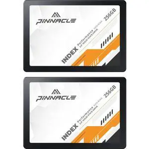 Timetec 256GBx2 (2 Pack) SSD 3D NAND SATA III 6Gb/s 2.5 Inch 7mm (0.28") Read Speed Up to 550 MB/s SLC Cache Performance Boost Internal Solid State Drive for PC Computer Desktop and Laptop (Pinnacle)