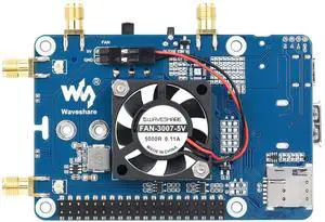 Waveshare RM520N-GL 5G HAT with Case Compatible with Raspberry Pi, Quad Antennas LTE-A, Global Band, GNSS Positioning, Support 3GPP 16, 4G/3G