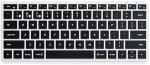 Satechi Slim X1 Bluetooth Backlit Keyboard for Mac, Illuminated Keys & Multi-Device Sync, for MacBook Air/Pro M4, iPad Air/Pro M4, iPad/iPad mini, Mac mini, iMac - Silver