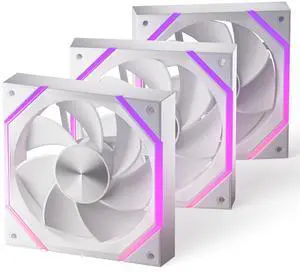 Asiahorse Nyota 120mm Case Fan with Efficient Cooling, ARGB Fan Lighting, 800-1800RPM Speed Control, and Whisper-Quiet Operation Under 29 dB, Unique Design for PC