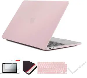 Se7enline Compatible with MacBook Pro 2021-2024 14 inch Case Hard Shell Cover for 14-inch A2442 A2779 A2918 A2992 A3112 A3401 M4 M3 M2 M1&Keyboard Skin &Screen Protector &Dust Plug,Rose Quartz
