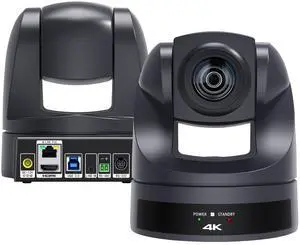 HCSTVCON HDMI PTZ Camera 4K with 20X Optical Zoom USB3.0/HDMI/RJ45 PoE PTZ Conference Camera for Church Streaming,Video Conferencing,Education,Works with Zoom,Skype,OBS,YouTube,etc