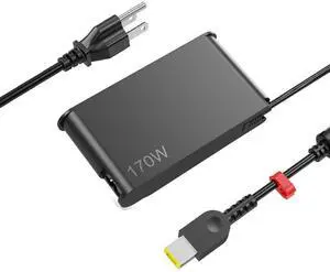 170W AC Charger Fit for Lenovo Thinkpad P1 P50 P51 P52 P53 P70 P71 P73 P17 P16 P15 T15g P15v T15p P16v X1 Extreme, Legion Y720 Y730 Y530 Y520 IdeaPad Yoga Pro Slim 5 7 9 LOQ Laptop Charger