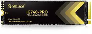 ORICO Industrial SSD 1TB M.2 NVMe SSD, PCIe 4.0 Drive with 7100MB/s Read Speed, Advanced Data Security and Innovative Heatsink, for Edge Computing, Industrial PC, Personal Laptop and PS5 - IG740PRO