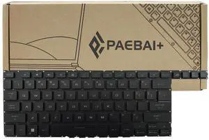PAEBAI+ Replaccment Laptop Keyboard RGB Backlit for Asus ROG Zephyrus Duo 16 GX650 GX650P GX650R US Layout Black