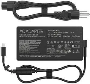 200W Laptop Charger Compatible with Asus ROG Zephyrus G16 GU605 GU605MI GU605CM GU605CP GA605 GA605WV GA605WI GA605WV TUF Gaming A14 FA401WV FA401UV FA401UU ProArt Copilot+ PC P16 H7606 PX13 HN7306