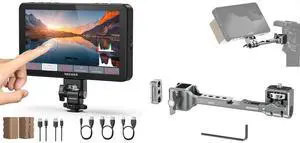 NEEWER F700 7" Camera Field Monitor, 2000nit HD 1920x1080 IPS Touch Screen with 3D LUT, GA021 NATO Monitor Mount for RS Gimbal Included