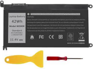 TREE.NB WDX0R Laptop Battery Replacement for Dell Inspiron 13 15 5000 7000 Series 5565 5567 5570 5578 7560 7570 7573 7579 5368 5378 Latitude 7368 17 5765 5767 Series Notebook 3CRH3 T2JX4 11.4V 42Wh