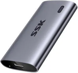 SSK Portable SSD 500GB, up to 2000MB/s External Solid State Drives, USB 3.2 Gen2X2 NVMe SSD External Hard Drive, Ultra Low Power Consumption for iPhone 15/ MacBook/Pro/OTG Phone/Laptops
