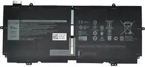 EPYOBW X1W0D Laptop Battery 51Wh 6375mAh 7.6V Compatible with Dell XPS 13 7390 2-in-1 / XPS 13 9310 2-in-1 / P103G P103G001 P103G002 Series 52TWH XX3T7 0XX3T7 00FDRT X1WOD MM6M8 0MM6M8