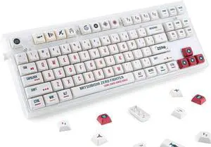 BowJian Custom XDA Profile Keycaps - Full 162 Keys - PBT & Dye Sublimated - Compatible with 60%, 75%, 80%, 85%, 100% ANSI Layout Keyboards (Aircraft Theme)