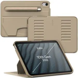 ZUGU CASE for iPad 10.9 Inch Case iPad 11th/10th Generation (A16 2025/2022), Magnetic Stand & Sleep/Wake Cover for 11th/10th Gen iPad, Model #s A3354, A3355, A3356, A2696, A2757, A2777, Sand