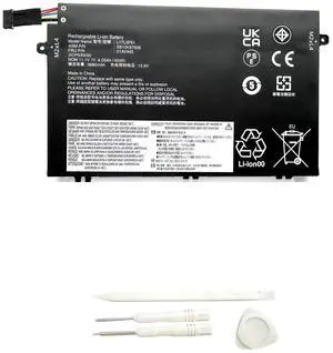 Uniwings 01AV448 L17C3P51 SB10K97609 Laptop Battery Replacement for Lenovo ThinkPad E480 E485 E495 E580 E585 E490 E590 E595 E14 E15 Series L17M3P52 01AV447 L17L3P51 01AV445 L17M3P51 01AV446
