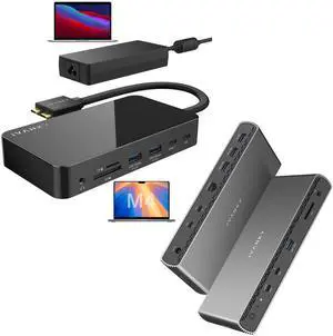 iVANKY Intel Certified Thunderbolt 5 Dock, FusionDock Pro 3 Docking Station & iVANKY FusionDock 1 M4 MacBook Pro Docking Station with 150W Power Adapter
