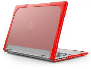 Batianda Protective Case for 14" HP Envy X360 2-in-1 2K Touch-Screen Laptop 2024 Release- Shockproof Design Matte Finish Durable Cover with TPU Edges Scratch-Resistant Stylish, Red
