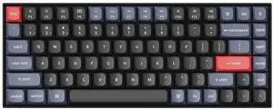 Keychron K2 Pro 75% Layout Custom Wireless Mechanical Keyboard, Compact 84 Keys Hot-swappable QMK/VIA Programmable USB-C Wired Gaming Keyboard, White Backlit Blue Switch for Mac/Windows/PC/Gamer