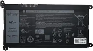 EPYOBW JPFMR Battery 42Wh 3500mAh 3-Cell 11.4V Compatible with Dell Chromebook 5488 5493 5593 3400 3100/3100 2-in-1 Series Laptop Notebook 0JPFMR 7MT0R 7MTOR 16DPH 7T0D3 07T0D3 P90F