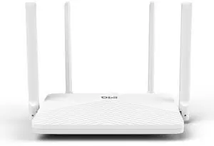 DBIT AC1200 WiFi Router 2.4GHz +5GHz Dual Band MU-MIMO Wireless Internet Router with 4 Gigabit Ethernet Ports, 4 x 5dBi Antennas, Bridge & Repeater Mode, EasyMesh, Guest Network (T18-21K)