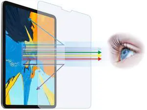 Entwth Anti Blue Light Tempered Glass Screen Protector[2 Pack] for iPad Pro 12.9-inch(2018/2020 Release, 3st/4nd Generation),[Eye Care,Relieve Eye Fatigue]Blocks Excessive Harmful Blue Light & UV