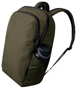 ALPAKA Bravo Backpack 23L - Laptop Backpack Fits 16 Inch Computers, Water Bottle Holders, Fleece Lined Protection, Business Commuter Bag, Weatherproof Green Axoflux Material