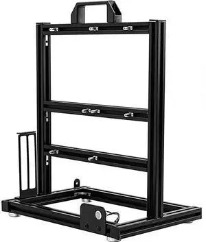 PC Test Bench Motherboard Case, Aluminum Open Frame Computer Case Rack Bracket, Support ATX and 180 Water-Cooled,DIY Creative Personality Chassis Set, Vertical Overclocking