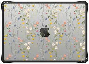 CASETiFY Impact MacBook Pro 14" (M1-M5) Case [Cushioned Impact Corners/Scratch-Resistant/Anti-Slip Grip] - Dreamy Floral Pattern - Clear Black