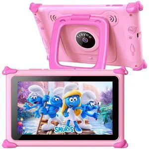 Trayoo Kids Tablet, 7IN Toddler Tablet for Kids with 32GB ROM, Shockproof Case, Education Apps Pre-Installed, Parental Control, WiFi, Netflix, YouTube