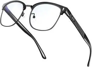 BIRCEN Blue Light Blocking Glasses: Al-Mg Metal Computer Clear Bluelight blockers Glasses for Men Anti Eyestrain on Office & Home