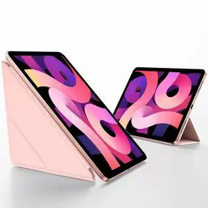 SMARTDEVIL for iPad Air 10.9 Inch Case (2022/2020, 5th/4th Generation), Auto Wake/Sleep, 5 Standing Angles, Full Pencil 2 Support, Rebound Magnetic Case, Pink
