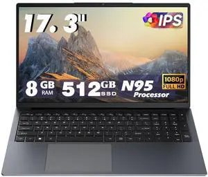 17 Inch Laptop Computers,12th Generation Processor N95 4C 4T(3.4Ghz),8GB DDR4 RAM 512GB SSD,1080P Display,10000mAh Large Battery,Type-C(Data), WiFi5,BT,RJ45,Dual Stereo Speakers, Backlit Keyboard. 17 Inch Laptop Computers,12th Generation Processor N95 4C 4T(3.4Ghz),8GB DDR4 RAM 512GB SSD,1080P Display,10000mAh Large Battery,Type-C(Data), WiFi5,BT,RJ45,Dual Stereo Speakers, Backlit Keyboard.